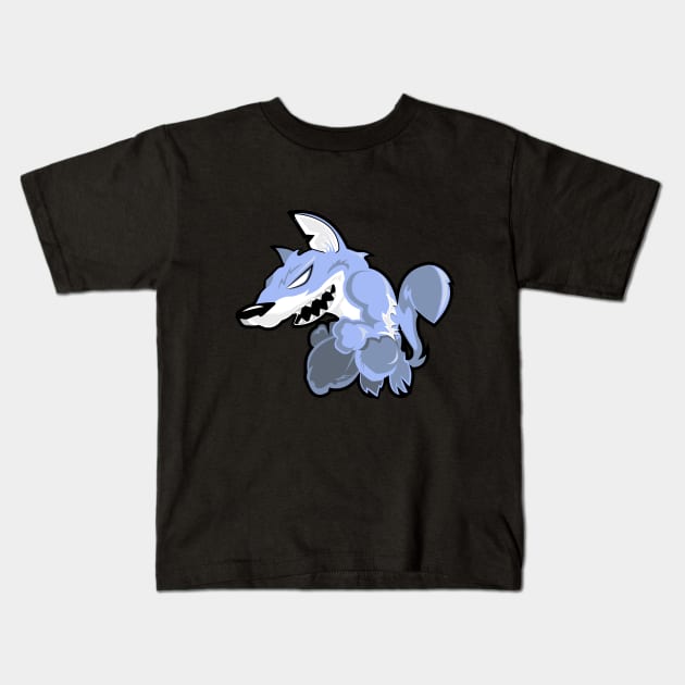 Grey wolf Kids T-Shirt by SuaveOne